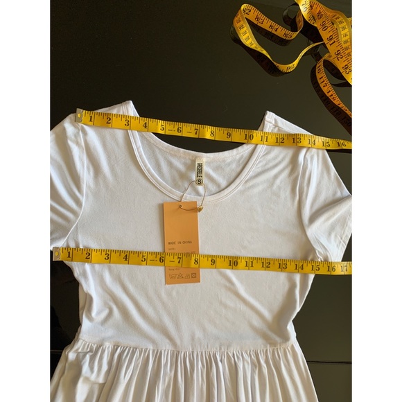 White maxi summer dress, NWT, S - Picture 9 of 15